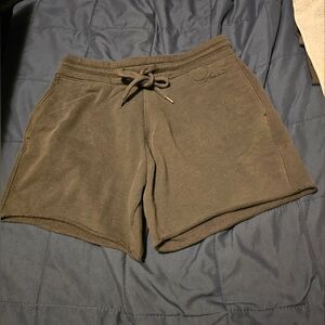 Hollister Mens Fleece Shorts Size Small Drawstring Pockets Casual Logo